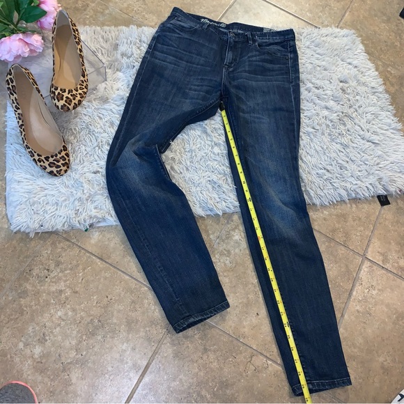 Madewell Dark Wash High Rise Skinny Jeans Size 30 - Picture 8 of 10